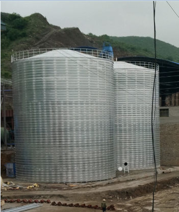 宁江粮食钢板仓的安装全过程不用热焊接